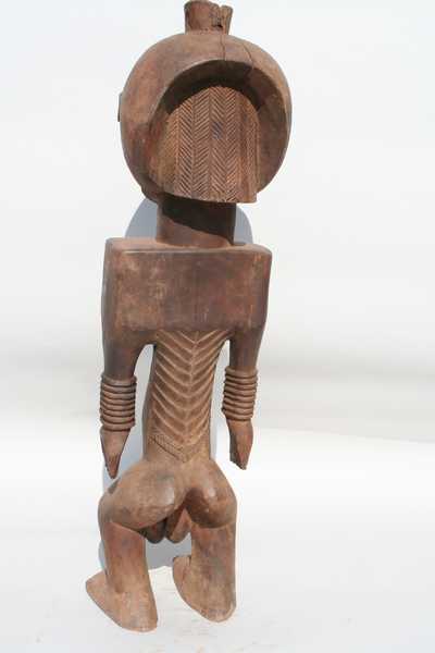 Boyo.(statue), d`afrique : rep.dem.Congo, statuette Boyo.(statue), masque ancien africain Boyo.(statue), art du rep.dem.Congo - Art Africain, collection privées Belgique. Statue africaine de la tribu des Boyo.(statue), provenant du rep.dem.Congo, 1406/1037 Statue d